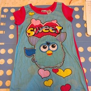 blue furby nightgown for girls